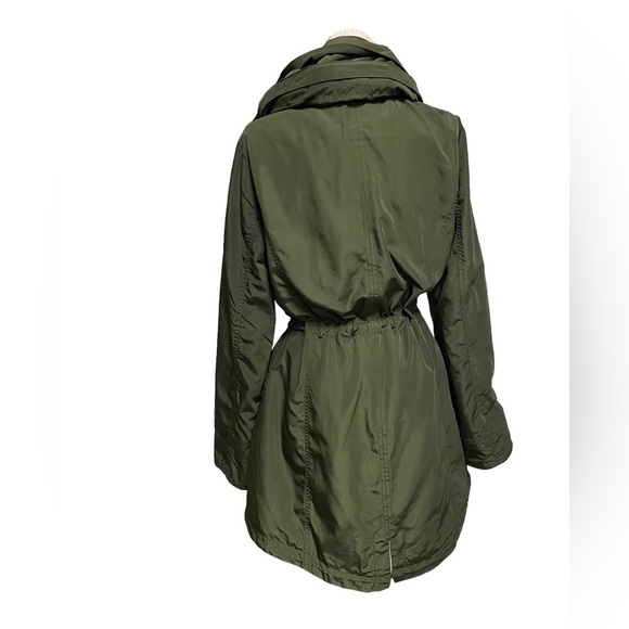 MICHAEL KORS WOMENS HOODED ANORAK JACKET SMALL DARK LODEN GREEN - Picture 4 of 17